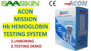 ACON Mission Hb Hemoglobin Testing System | UNBOXING  | TESTING DEMO | #C111-3021 |