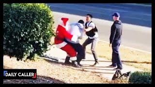 Car Thief Faces Off With Santa!