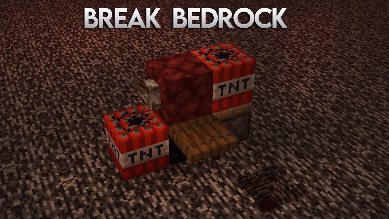 Minecraft How To Break Bedrock 1.12+/1.16+ - YouTube