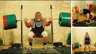 Валентин Дикуль 1170 кг (в сумме трёх движений)