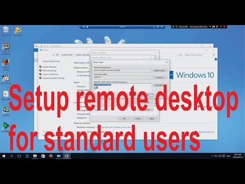 Remote desktop login for standard users on Windows 10