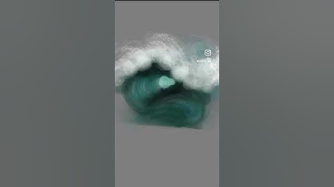 Water Wave Painting #art #painting #procreate #reels #tutorial