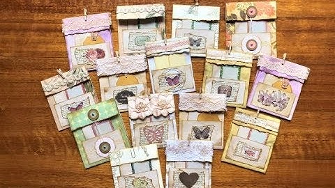 DIY Ephemera for Junk Journals PART 3 - Flip Down Notepads