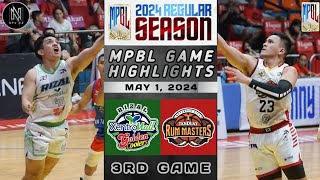 MPBL HIGHLIGHTS: RIZAL GOLDEN COOLERS VS BATANGAS CITY TANDUAY RUM MASTERS (MAY 1, 2024)