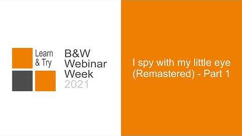 I spy with my little eye Remastered – Part 1