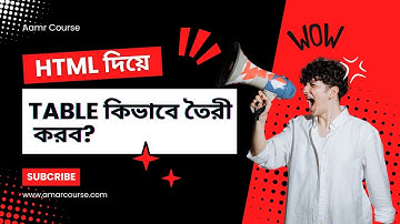 Master HTML Tables in 10 Minutes | HTML Tutorial for Beginners (Bangla)
