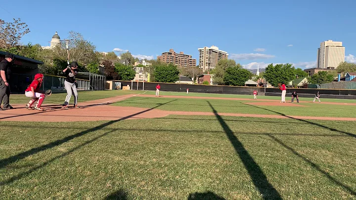 Daniel Brousseau hitting 10th grade- single to cen...