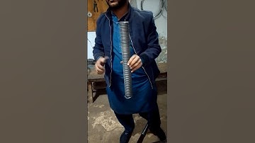 Making a HeavybDuty Long Spring on MachineHeavyDutySpring #LongSpring #SpringMaking #MetalWorking#