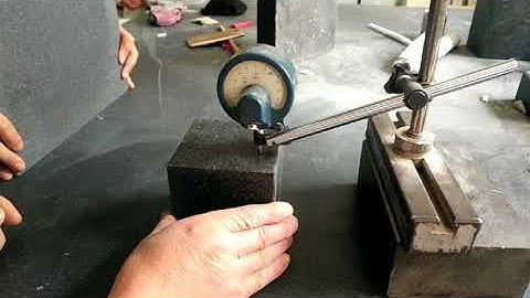 Granite surface plate  measurement process