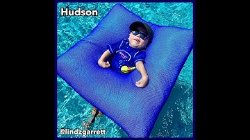 Hudson in the Aquafit Square Float with saddle seat - item 9396XS