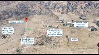 Land For Sale Borrego Springs CA - Desirable Corner Lot Utilities in Vacation Home Neighborhood