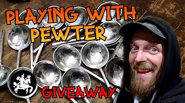 Playing with pewter metal detecting finds