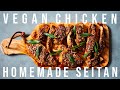 MEATIEST VEGAN CHICKEN TERIYAKI | How To Make Seitan From Flour