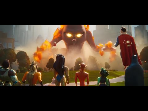 League of Justice vs Giant Lulu end scene - DC League Of Super Pets (2022)