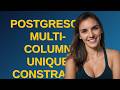 Dba: PostgreSQL multi-column unique constraint and NULL values