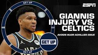 🚨 BREAKING NEWS 🚨 Giannis Antetokounmpo avoids serious Achilles injury vs. Celtics | Get Up