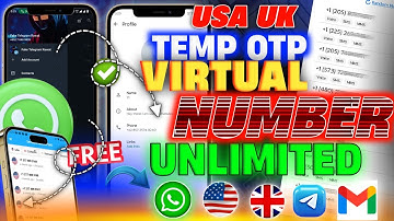 Get FREE WhatsApp and Telegram OTP Without USA Temp Number Unlimited  2025 Virtual Number Temporary