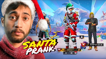 I Became Funny Santa 😂& Pranked Random Players!  Free Fire