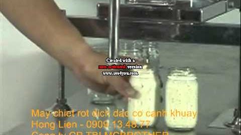 Máy chiết rót sate, máy chiết rót nước sốt, máy chiết rót tương cà, máy chiết rót có cánh khuấy