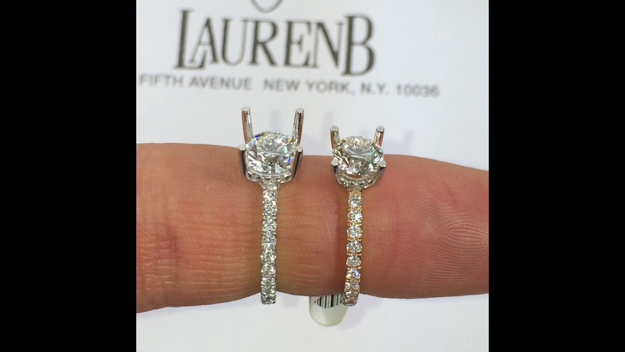 Comparing 0.90 and 1.00 carat Round Diamonds - YouTube