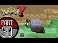 POKEMON X AND Y PART 30: ROUTE 10 USING HM04 STRENGTH TO MOVE BOULDERS!