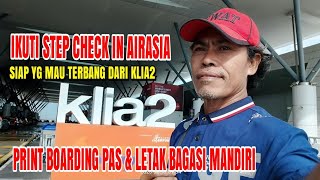 CHECK IN AND BOARDING PAS AIRASIA KLIA2 TERMINAL AIRPORT MALAYSIA #airasia #airasiaflight