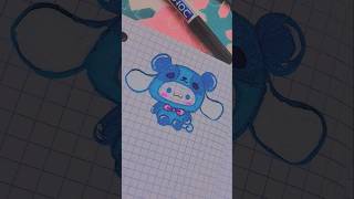 CUTE SANRIO COLOURING PART 2. #sanrio #cinnamoroll #hellokitty #art #shorts #2025 #hellosanrio #draw