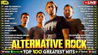 The Best Of 2000s Alternative Rock  Nickelback Creed Linkin Park Coldplay Green Day Lifehouse