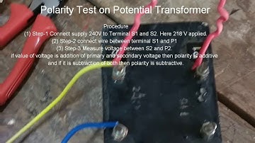 Polarity Test on Potential Transformer