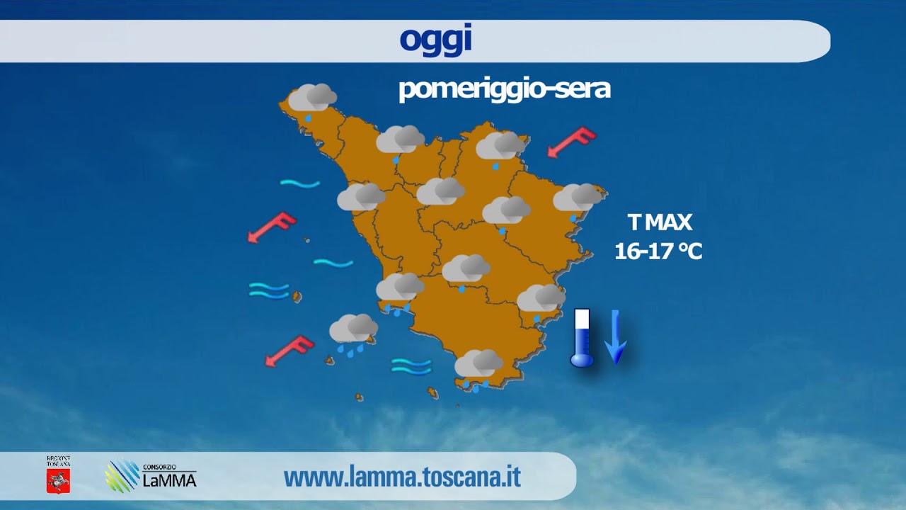 Il meteo di oggi in Toscana - lunedì 20 aprile 2020 - YouTube