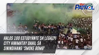 Halos 100 estudyante sa Legazpi City hinimatay dahil sa sinindihang 'smoke bomb' | TV Patrol