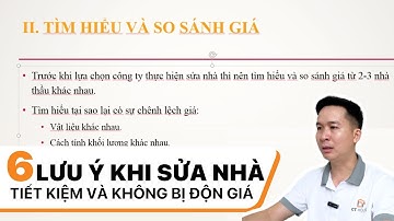 6 Lưu Ý Khi Sửa Nhà Giúp Tiết Kiệm Và Không Bị Độn Giá | CT House