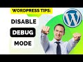 How To Disable Debug Mode On Wordpress With cPanel Tutorial