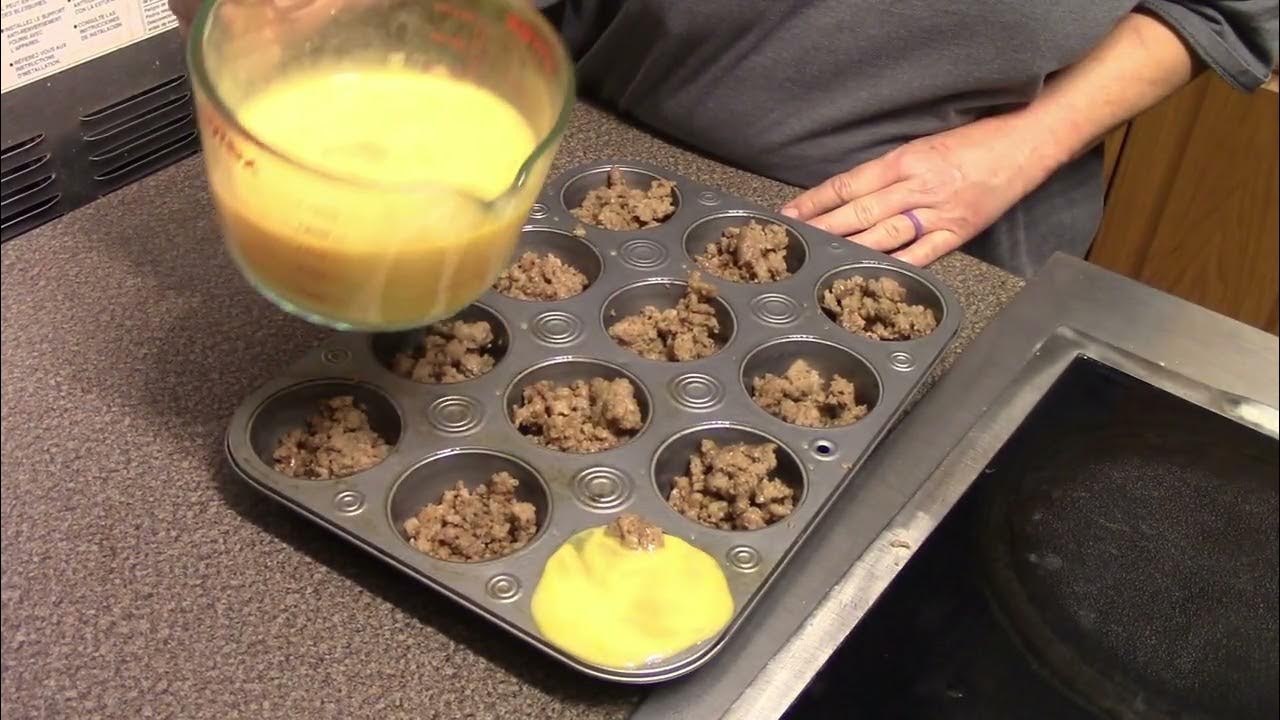 Super Simple Sausage Egg and Cheese Cups YouTube