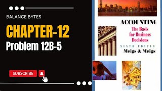 Chapter 12 | Partnership | Problem 12B-5 | Meigs and Robert Accounting | by Prof. Muhammad Sufyan