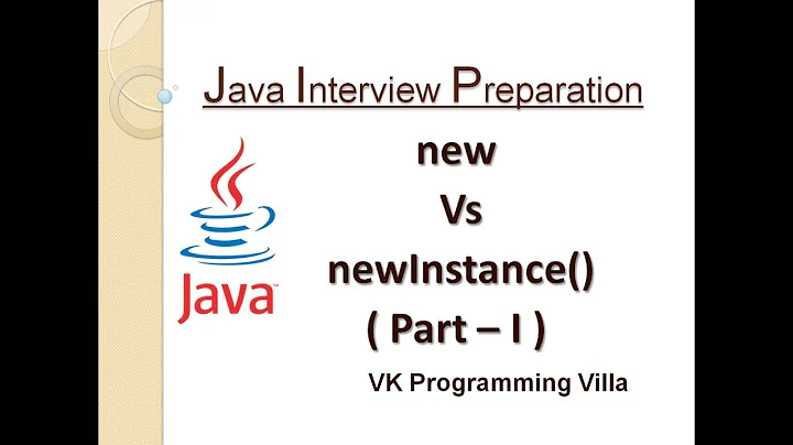 Difference between new Operator and newInstance() Method in java || Part - 1