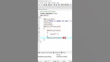 C++ Program: Reverse Pyramid Pattern