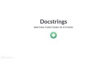 Python Tutorial: Docstrings