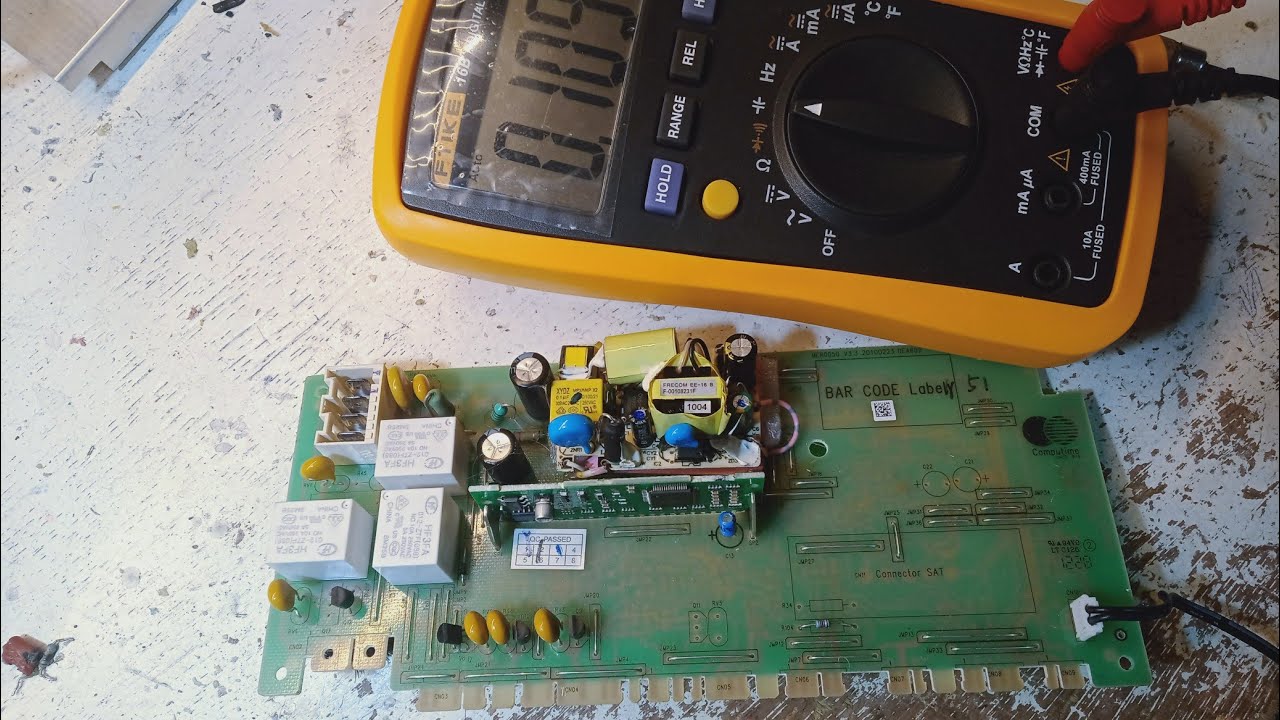 Réparation de la carte mère lave vaisselle Ariston تصليح كارت غسالة الاواني