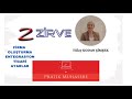 Firma Oluşturma Entegrasyon Ticari Ayarlar #zirve #muhasebe