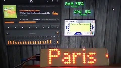 LCDsmartie display on LED Matrix HT1632C
