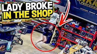 Crazy Lady Breaks Into Shop And Goes On A Rampage 🤯 Cops Where Called👮🏻‍♂️