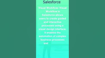 Visual Workflow in Salesforce shorts video #Shorts #salesforce #shortvideo