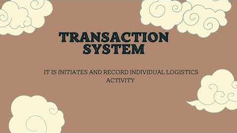 Logistics Information system 10 3 2022
