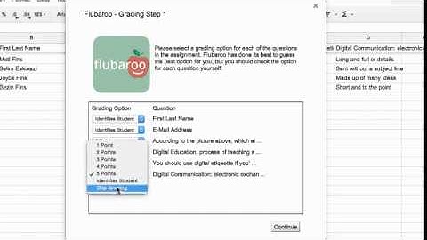 Grading Google Form with Flubaroo