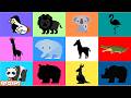 Animal Silhouette Quiz | Video for Kids 動物シルエットクイズ！英語知育アニメ