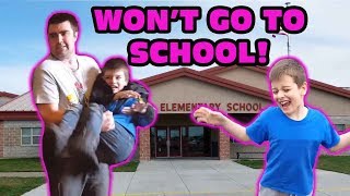 Kid Doesn't Want To Go To School Skit