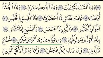سورة التكوير - بندر بليلة - Surah At-Takwir - Bander Baleela - (81)