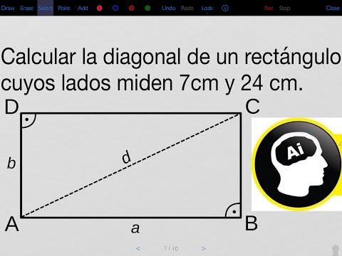 Video: Cómo Calcular La Diagonal De Un Rectángulo