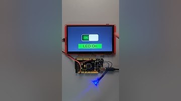 Controlling LED using Arduino Mega and Nextion HMI diplay.